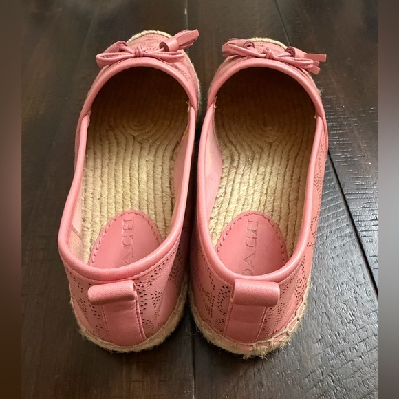 COACH Pink Carson Espadrilles - Picture 2 of 7